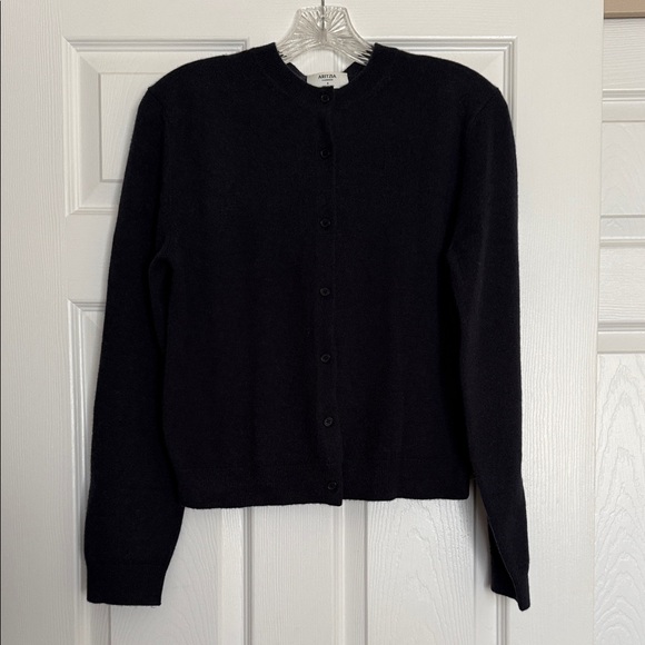 Aritzia Dark Night Navy Bare Cashmere Cardigan S